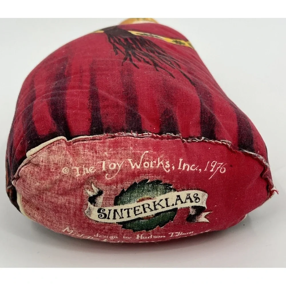 Vintage 1976 Dutch Sinterklaas Santa Pillow By Hudson Talbot The Toy Works 14 in